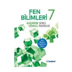 7 Sınıf Fen Kazanım Odaklı Soru Bankası Tudem Yayınları