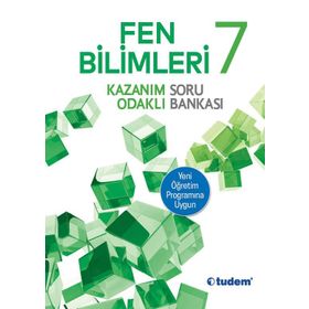 7 Sınıf Fen Kazanım Odaklı Soru Bankası Tudem Yayınları