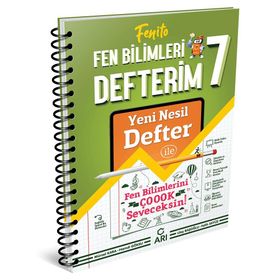7 Sınıf Fenito Akıllı Fen Bilimleri Defterim - Arı Yayınları