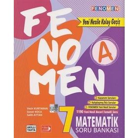 7. Sınıf Fenomen Matematik A Soru Bankası Fenomen Okul Yayınları