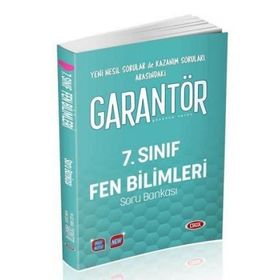 7. Sınıf Garantör Fen Bilimleri Soru Bankası Data Yayınları