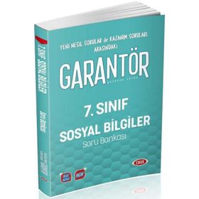 7. Sınıf Garantör Sosyal Bilgiler Soru Bankası Data Yayınları