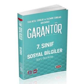 7. Sınıf Garantör Sosyal Bilgiler Soru Bankası Data Yayınları
