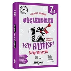 7. Sınıf Güçlendiren Fen Bilimleri 12 Deneme Sınavı Ankara Yayıncılık