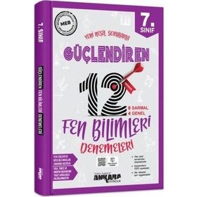 7. Sınıf Güçlendiren Fen Bilimleri 12 Deneme Sınavı Ankara Yayıncılık