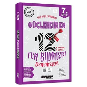 7. Sınıf Güçlendiren Fen Bilimleri 12 Deneme Sınavı Ankara Yayıncılık