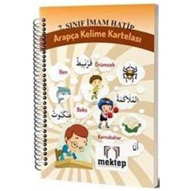 7. Sınıf İmam Hatip Arapça Kelime Kartelası - kollektif