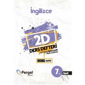 7. Sınıf İngilizce 2D Ders Defteri Ev Çalışmaları-Pergel Yayınları