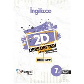 7. Sınıf İngilizce 2D Ders Defteri Ev Çalışmaları-Pergel Yayınları