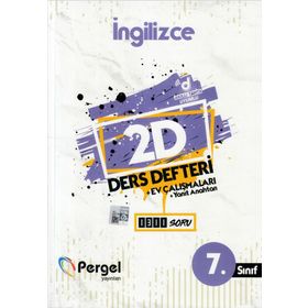 7. Sınıf İngilizce 2D Ders Defteri Ev Çalışmaları-Pergel Yayınları
