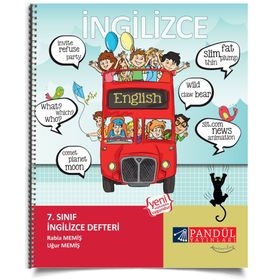 7. Sınıf İngilizce Defteri Pandül Yayınları