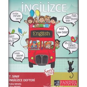 7. Sınıf İngilizce Defteri Pandül Yayınları