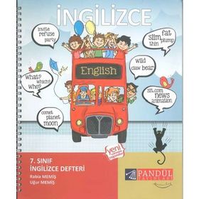 7. Sınıf İngilizce Defteri Pandül Yayınları