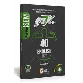 7. Sınıf İngilizce Farklı İsem Tamamı Çözümlü 40 Fasikül Deneme İsem Yayınları