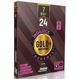 7. Sınıf İngilizce Gold Serisi 24 Deneme - Ünlüler Yayınları