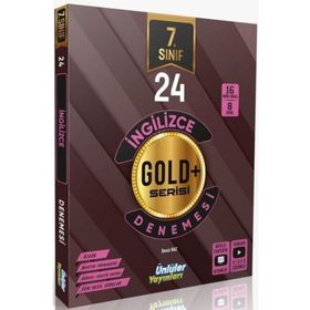 7. Sınıf İngilizce Gold Serisi 24 Deneme - Ünlüler Yayınları
