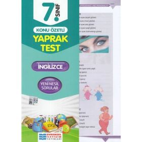 7.Sınıf İngilizce Konu Özetli Yaprak Test Evrensel İletişim Yayınları