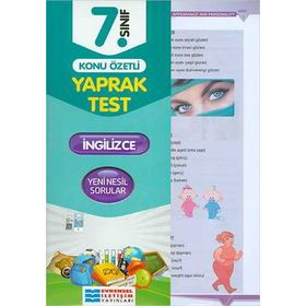 7.Sınıf İngilizce Konu Özetli Yaprak Test Evrensel İletişim Yayınları