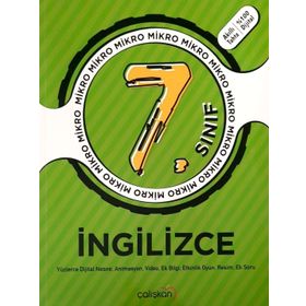 7. Sınıf İngilizce Mikro Defter Çalışkan Yayınları