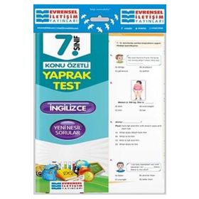 7.Sınıf İngilizce Soru Bankası - Evrensel İletişim Yayınları