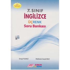 7. Sınıf İngilizce Üç Renk Soru Bankası Esen Yayınları