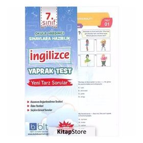 7. Sınıf İngilizce Yaprak Test Komisyon Bulut Eğitim ve Kültür Yayınları
