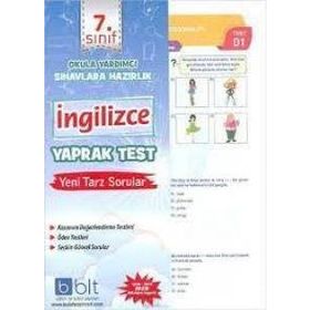 7. Sınıf İngilizce Yaprak Test Komisyon Bulut Eğitim ve Kültür Yayınları