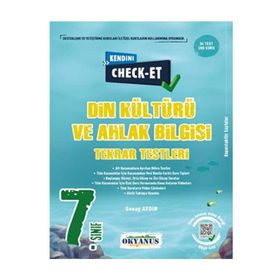 7. Sınıf Kendini Check Et Din Kültürü Ve Ahlak Bilgisi Tekrar Testleri - Okyanus Yayıncılık
