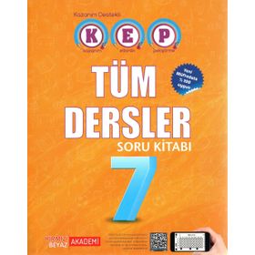 7.Sınıf KEP Tüm Dersler Soru Bankası - Kırmızı Beyaz Yayınları