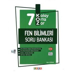 7. Sınıf Koz Fen Bilimleri Soru Bankası-Gama Yayınları