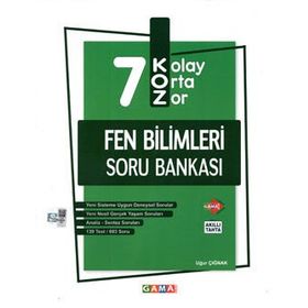 7. Sınıf Koz Fen Bilimleri Soru Bankası-Gama Yayınları