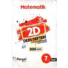 7. Sınıf Matematik 2D Ders Defteri Ev Çalışmaları-Pergel Yayınları