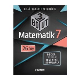 7. Sınıf Matematik 3 Boyut Yeni Nesil Sorularla-Tudem Yayınları