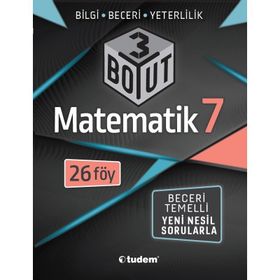 7. Sınıf Matematik 3 Boyut Yeni Nesil Sorularla-Tudem Yayınları