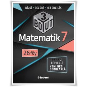7. Sınıf Matematik 3 Boyut Yeni Nesil Sorularla-Tudem Yayınları