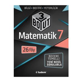 7. Sınıf Matematik 3 Boyut Yeni Nesil Sorularla-Tudem Yayınları