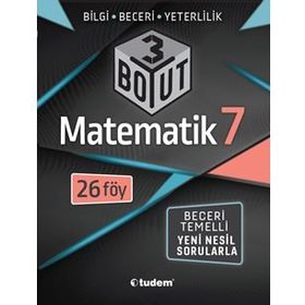 7. Sınıf Matematik 3 Boyut Yeni Nesil Sorularla-Tudem Yayınları