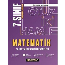 7. Sınıf Matematik 32 Haftalık Kazanım Denemeleri Startfen Yayınları
