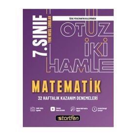 7. Sınıf Matematik 32 Haftalık Kazanım Denemeleri Startfen Yayınları