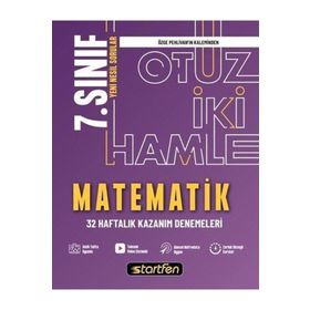7. Sınıf Matematik 32 Haftalık Kazanım Denemeleri Startfen Yayınları