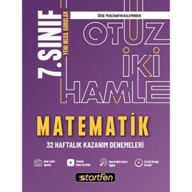 7. Sınıf Matematik 32 Haftalık Kazanım Denemeleri Startfen Yayınları