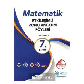 7. Sınıf Matematik Etkinlik Konu Anlatım Föyleri 4 Adim Yayınları