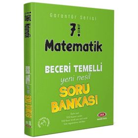 7. Sınıf Matematik Garantör Beceri Temelli Soru Bankası-Data Yayınları