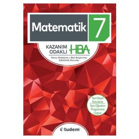 7. Sınıf Matematik Kazanım Odaklı HBA - Tudem Yayınları
