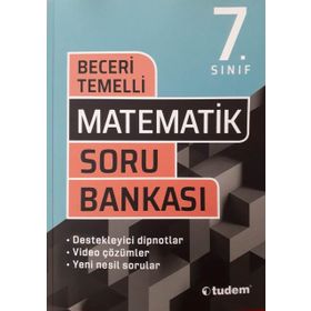 7. Sınıf Matematik Kazanım Odaklı Soru Bankası Tudem Yayınları