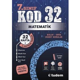 7. Sınıf Matematik Kod 32 Tekrar Testleri Tudem Yayınları