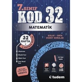 7. Sınıf Matematik Kod 32 Tekrar Testleri Tudem Yayınları
