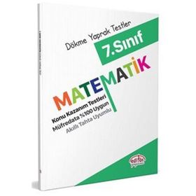 7. Sınıf Matematik Konu Kazanım Testleri - Editör Yayınları