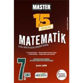 7.Sınıf Matematik Master 15 Matematik Deneme-Okyanus Yayınları