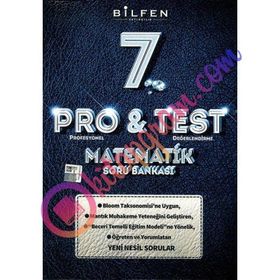 7. Sınıf Matematik Pro Test Soru Bankası Bilfen Yayınları